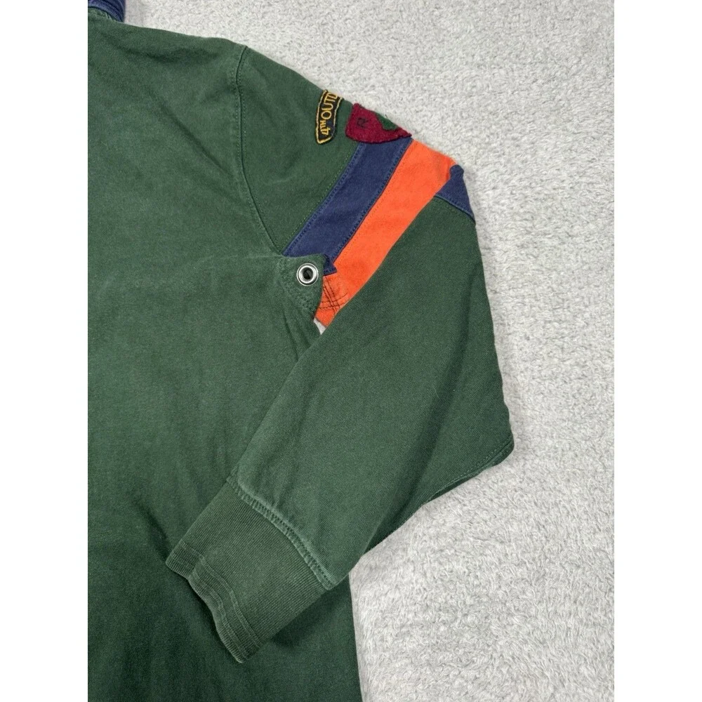 Ralph Lauren Polo Rafting Hoody Country Fish Game Club Rugby Large RLPC 90s